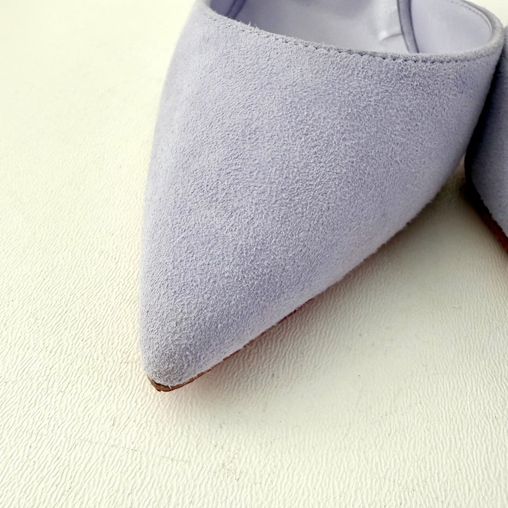 CHRISTIAN LOUBOUTIN | Iriza 100 Lilac Skylight Suede d’Orsay Pumps EU 39.5 - Picture 6 of 15